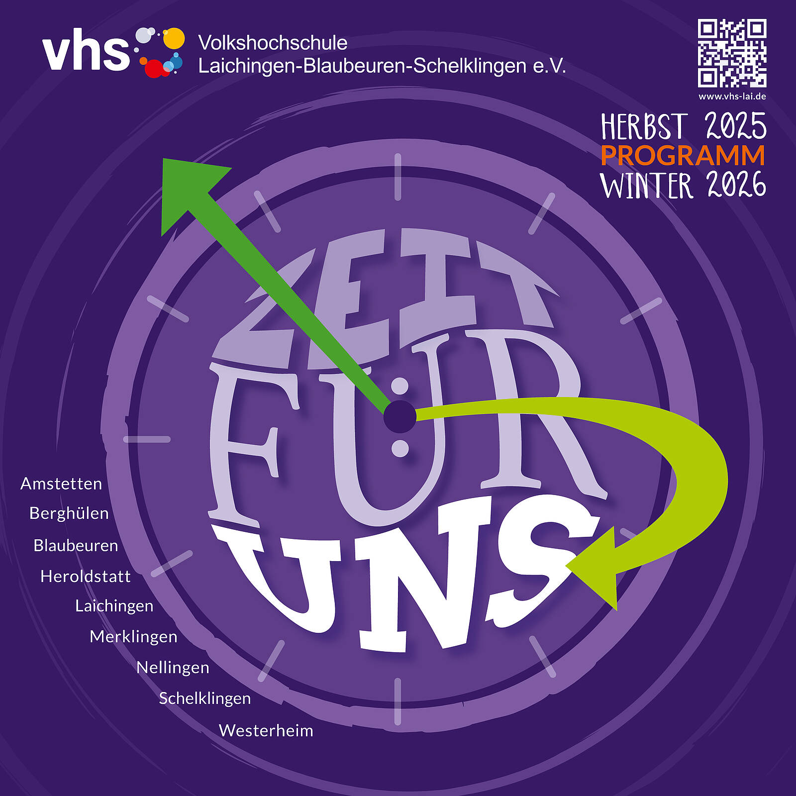 Öffnet die Seite 'Zeit für uns – das neue vhs-Programm ist online!'